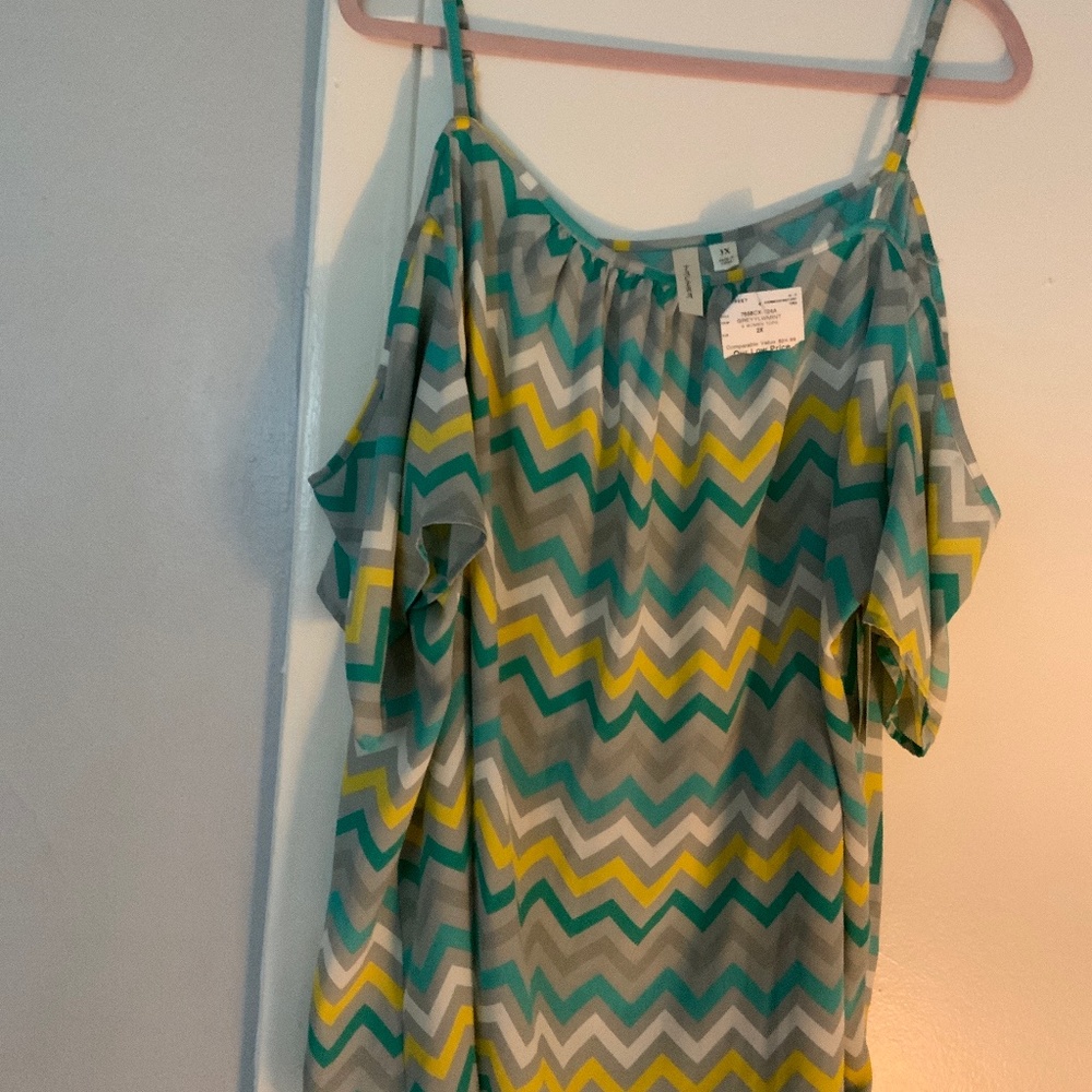 Chevron Print Top